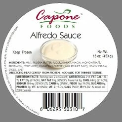 Capone Foods Sauces And Soups Sauce - Alfredo 1 Lb Container * STORE PICK UP ONLY
