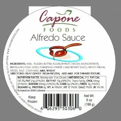 Capone Foods Sauce - Alfredo 6 Oz * STORE PICK UP ONLY