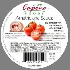 Capone Foods Sauces And Soups Sauce - Amatriciana * STORE PICK UP ONLY