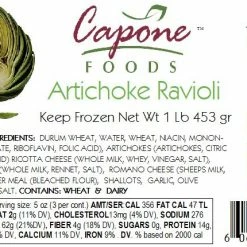 Capone Foods Ravioli - Artichoke * STORE PICK UP ONLY
