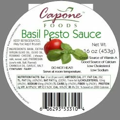 Capone Foods Sauce - Basil Pesto 1 Lb Container * STORE PICK UP ONLY