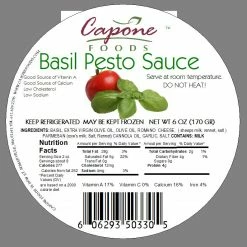 Capone Foods Sauce - Basil Pesto 6 Oz * STORE PICK UP ONLY