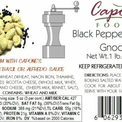 Capone Foods Gnocchi - Black Pepper * STORE PICK UP ONLY