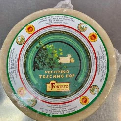 Capone Foods Cheese Pecorino Toscano, Medium. WHOLE WHEEL