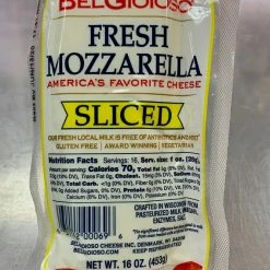 Capone Foods Sliced Fresh Mozzarella - Belgioiso Cheese