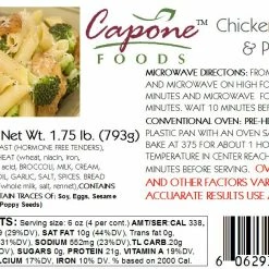 Capone Foods Entrées Chicken, Broccoli And Pennette * STORE PICK UP ONLY