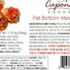Capone Foods Entrées Flat Bottom Meatballs * STORE PICK UP ONLY