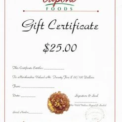 Capone Foods Gift Certificate ($25) Gift Certificates