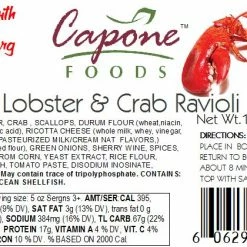 Capone Foods Ravioli - Lobster And Crab * STORE PICK UP ONLY