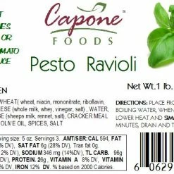 Capone Foods Ravioli - Pesto * STORE PICK UP ONLY