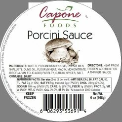 Capone Foods Sauces And Soups Sauce - Porcini * STORE PICK UP ONLY