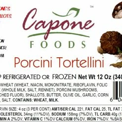 Capone Foods Tortellini - Porcini * STORE PICK UP ONLY
