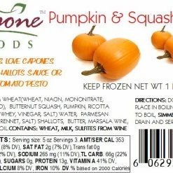 Capone Foods Ravioli - Pumpkin * STORE PICK UP ONLY
