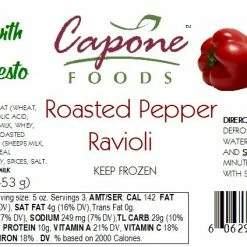 Capone Foods Ravioli - Roasted Pepper * STORE PICK UP ONLY