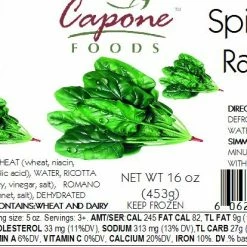 Capone Foods Ravioli - Spinach * STORE PICK UP ONLY