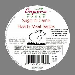 Capone Foods Sugo Di Carne Hearty Meat Sauce * STORE PICK UP ONLY Sauces And Soups