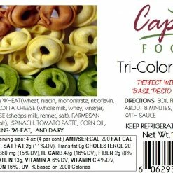 Capone Foods Tortellini - Tri-Color * STORE PICK UP ONLY