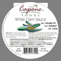 Capone Foods Sauces And Soups White Clam Sauce * STORE PICK UP ONLY