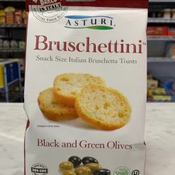 Capone Foods Bruschettini Classic Balck And Green Olive Toasts Specialty Foods