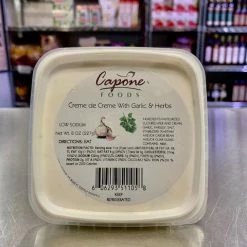 Capone Foods Creme De Creme Garlic & Herb Spread Specialty Foods